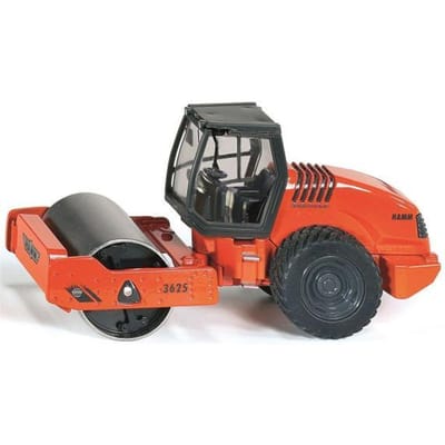 SIKU 3530 Hamm Wals, schaal 1:50, metaal/kunststof, Draaibare roller