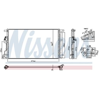 Condensator, airconditioning NISSENS 940922