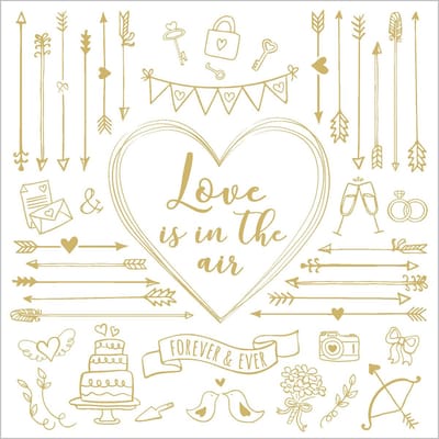 PPD - Lunch servetten - Love is in the air