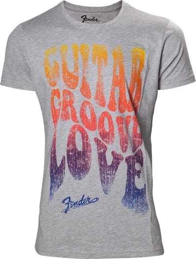 Fender - Guitar groove love Mens T-shirt - M