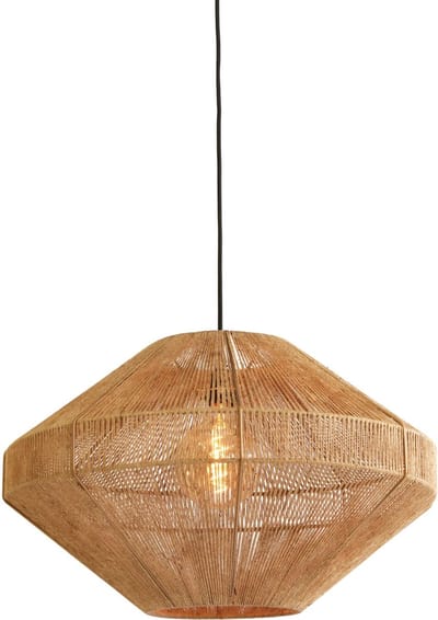 Light & Living Hanglamp Mallow - Jute - Ø60cm - Botanisch - Hanglampen Eetkamer, Slaapkamer, Woonkamer
