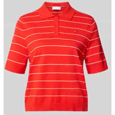 regular fit pullover van puur katoen met polokraag
