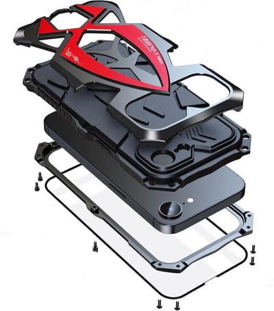 iPhone 17 en 16 Hoesje 6.1 inch - Militaire Bescherming, Robuuste Bumper en Duurzaam Rubber voor Volledige Beveiliging van je Telefoon