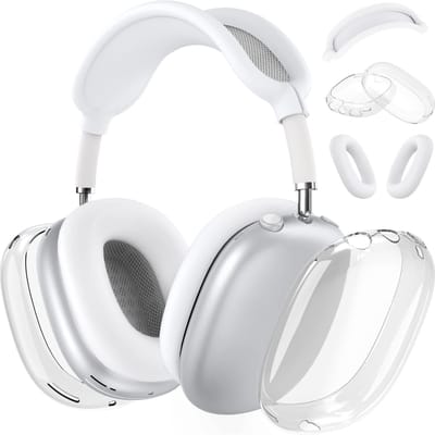 Convient pour Apple Airpodsmax housse de protection pour écouteurs casque coque pour écouteurs en trois pièces TPU blanc