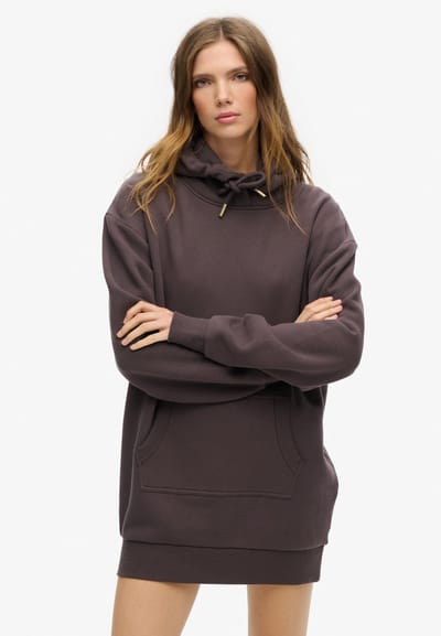 Superdry - Tattoo hoodiejurk met stras - Dames - Jurken
