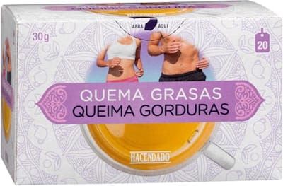 40 Theezakjes Afslankthee met Groene Thee, Guarana, Maté & Kolanoot Quemagrasas Fat Burning Tea  Vetverbrandende Infusie voor Stofwisseling, Energie, Calorieverbranding & Gezond Afvallen 40 Theezakjes