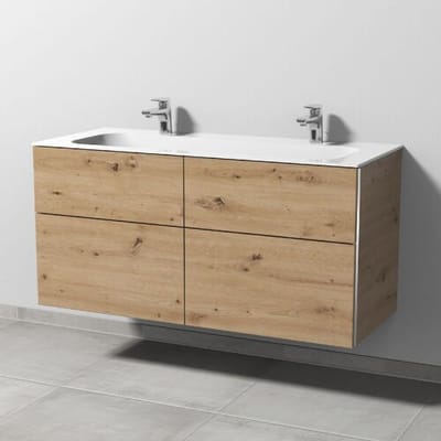 Sanipa 3way combination 120 cm, 4 drawers with handle bar BR40443
