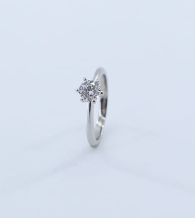 Lab Grown Diamant Ring 0.5 CT – IGI Certificaat – D Kleur VVS2 Kwaliteit – 925 Zilver – Solitaire Ring – Cadeau voor Haar
