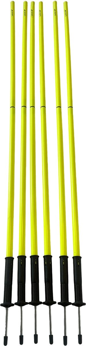 AJ-Sports Trainingspalen - Slalom palen - Training Pole Set - Met Flexibele voet - Geel