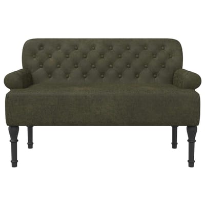 vidaXL - Lovingseat - met - knoopge - tuft - Leger - Groen - 120 - x - 65 - x - 78 - cm