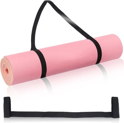 Verstelbare Draagriem voor Yoga Mat - Set van 3, Ideaal voor Opslag en Transport van Yoga Matten, Geschikt voor Diverse Maten, Zwart, 59.3cm