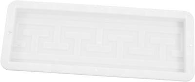 Betonmal Baksteen - Tuinmal Loopbrug - Eigen Pad Maken - Herbruikbaar Plastic - 49x19 cm - Wit