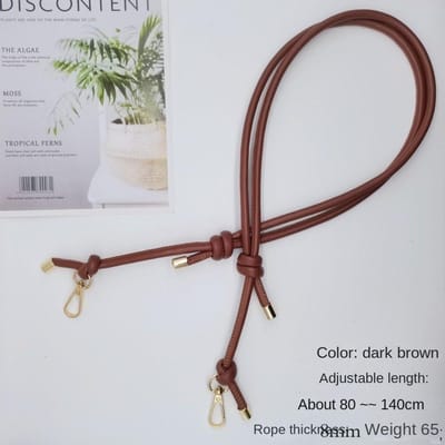 Ceinture de Sac à Main Réglable Nouvelle Sangle de Sac de Remplacement Sangle de Porte-Monnaie Bandoulière Cuir Pièces de Sac DIY Sangle Réglable Longueur de Sangle 80-140cm brun foncé