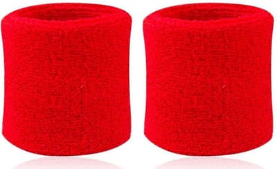 ProductGoods - 2x Zweetband Rood | Zweetbandjes pols