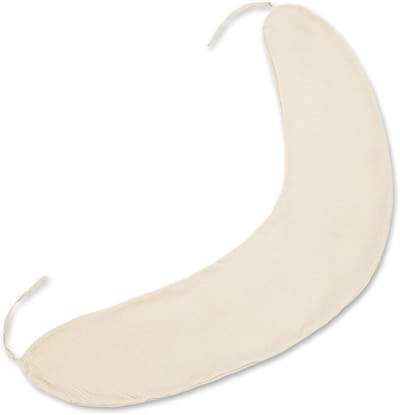 Hoes voor Zwangerschapskussen 190 cm positioneringskussen volwassenen – lang relaxkussen om te lezen en aan te leunen op bank en bed afneembare hoes met rits comfort Lichtbeige Oeko-Tex
