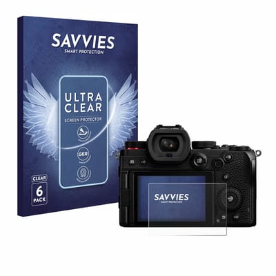 Savvies - Screenprotector voor Panasonic Lumix DC-S5 / DC-S5D (2024) - Folie Beschermfolie transparant 6 Stuks