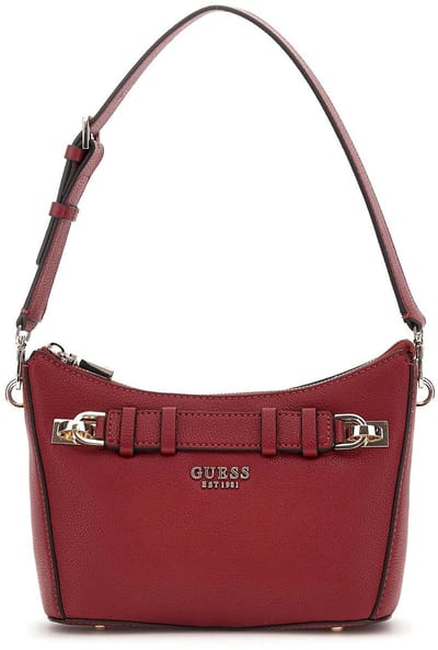 GUESS schoudertas Gregoria Top Zip Shoulder Bag Red donkerrood