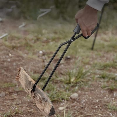 OmGoods - Dailygoody - Gietijzeren Open Haard Log Tang - Roestvrij