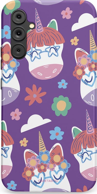 Casetastic Hoesje Geschikt voor Samsung A34 (5G) - Stijlvolle Beschermende Duo-layer Case - Eenhoorn Magie