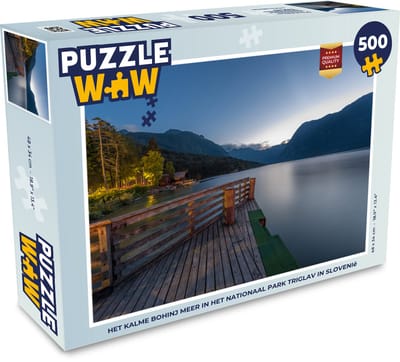 Puzzel Het kalme Bohinj meer in het Nationaal park Triglav in Slovenië - Legpuzzel - Puzzel 500 stukjes