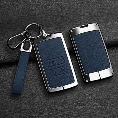 Housse de protection pour clé de voiture en alliage de zinc pour Renault Koleos Kadjar Captur Megane Talisman Espace Clio Zoe Scenic 4 Arkana Dacia Sandero black