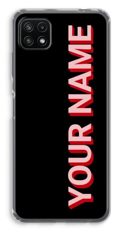 Gepersonaliseerd - Case Company® - Hoesje geschikt voor Samsung Galaxy A22 5G hoesje - Namecase - Soft Cover Telefoonhoesje - Bescherming aan alle Kanten en Schermrand