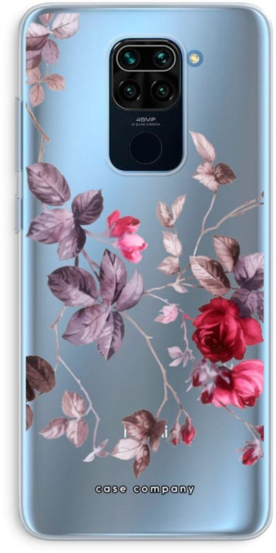 Case Company® - Hoesje geschikt voor Xiaomi Redmi Note 9 hoesje - Mooie bloemen - Soft Cover Telefoonhoesje - Bescherming aan alle Kanten en Schermrand