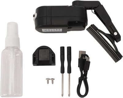 Ronte - Motorhelm Ruitenwisser Oplaadbaar | 2 Snelheden | Water Ruitenwisser voor Motorvizier | 800mAh Batterij | Helm Regenvizier Ruitenwisser
