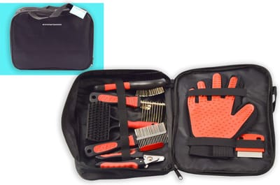 Honden Verzorging set verzorgingset 8-in 1 - Hondenborstel Langharig - Verzorgingsset voor Huisdieren-Hondenkam - Klittenkam