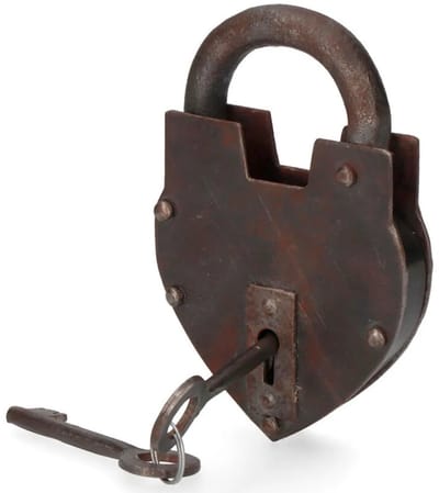 Edm 85143 Rustiek Hangslot Roesteffect Bruin