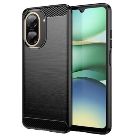 Telestore - Silicone TPU gel brushed zwart hoesje - telefoonhoesje geschikt voor Xiaomi Redmi A5