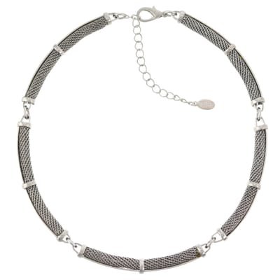 Behave – Ketting – Zilverkleurig – Mesh Design – Satin Glans – Elegant