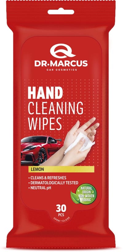 Dr.Marcus Titanium Line Hand Cleaning Wipes - Handreinigingsdoekjes - 30 stuks - Lemon
