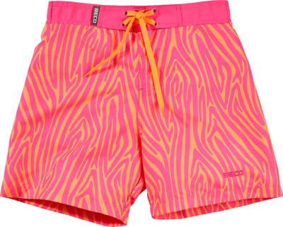 BECO zebra vibes - zwemshorts voor kinderen - roze/oranje - maat 164