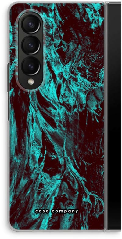 Case Company® - Hoesje geschikt voor Samsung Galaxy Z Fold4 hoesje - Ice Age - Soft Cover Telefoonhoesje - Bescherming aan alle Kanten en Schermrand