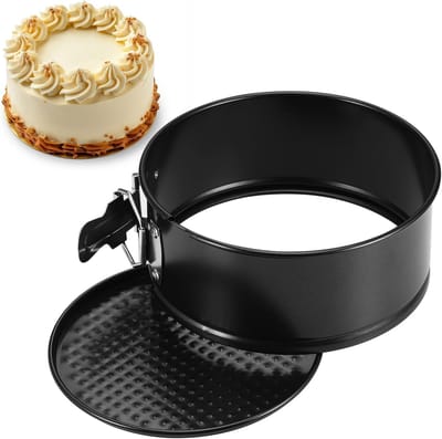 Famanu - 15,2 cm ronde cakevormen voor bakken, non-stick springvorm bakblik met verwijderbare bodem, kleine cheesecake blikken vormen pan voor taart cheesecake pizza's quiches