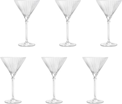 Royal Leerdam - Bonheur - Martiniglazen - Set van 6 - 25 cl - Cocktailglazen