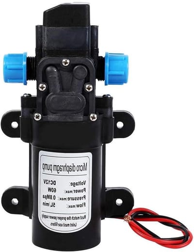 Hogedruk Waterpomp - Zelfaanzuigende Pomp - Auto Boot Tuin - Automatische Drukschakelaar - 5L Per Minuut - Zwart