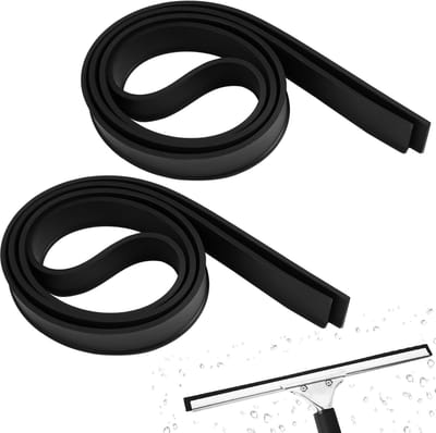 Dailygoods- Wisserrubber Hoogwaardig Natuurrubber - 2 Stuks - 105 x 2 cm - Raamtrekker - Douchewisser - Waterdicht