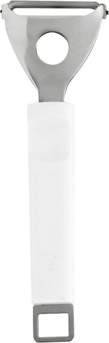 Dunschiller/aardappelschilmesje wit van RVS 17 cm - Groente mesje - Schilmesje