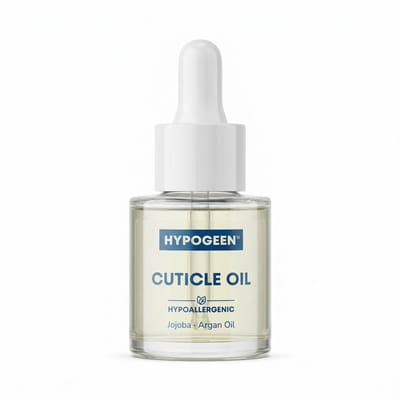 Hypogeen Nagelriemolie - Hypoallergene Nagelverzorging met Arganolie - Nagelriemverzorging en Nagelversterker - Zachte Nagelriemen en Nagelranden - PH-Neutrale Nagel Olie voor Gevoelige Handen en Voeten - 20ml