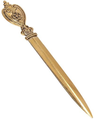 Dailygoods- Briefopener Luxe - Gietijzeren Mes - Ergonomische Handgreep - Duurzaam - Antiek Design - Perfect voor Thuis/Kantoor - Envelop Snijmachine