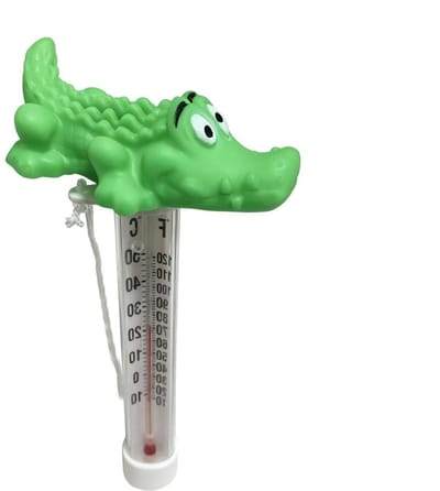 Drijvende Zwembadthermometer - Water Temperatuur Test - Water Temperatuur Meten - Krokodilvormig Design - 29 Centimeter - Groen