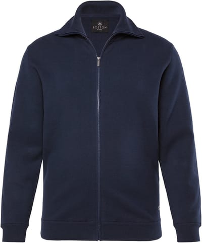 Boston Park - Heren - Vest lange mouw opstaande kraag - Navy blauw - Maat 52+