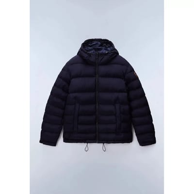 Napapijri Hooded Puffer Terez Jas Donkerblauw - Maat M - Heren - Gewatteerde jassen