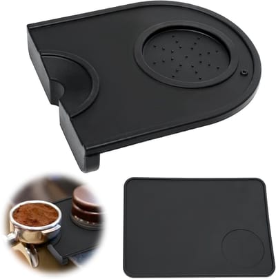 Siliconen Tamping Mat voor Barista, Antislip Koffie Tamper Mat voor Espresso, Keuken en Café, 2 Stuks