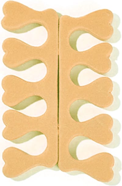 DW4Trading Foam Vinger & Teenspreiders - Zalm - 2 Stuks