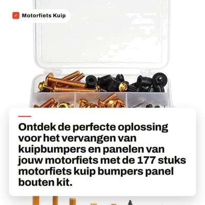 Dailygoods- Bouten Kit 177 Stuks - Motorfiets Kuip Bumpers - Body Fastener Clips - Schroef Set - Aluminium - Corrosiebestendig - Bevestigingsset