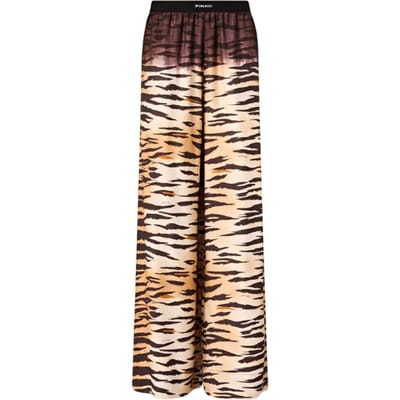 Vrouwenbroek Pinko - gepersonaliseerde bedrukte tv-broek - multicolor