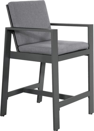 Barstoel Malibu | Charcoal | Aluminium | Lesli Living